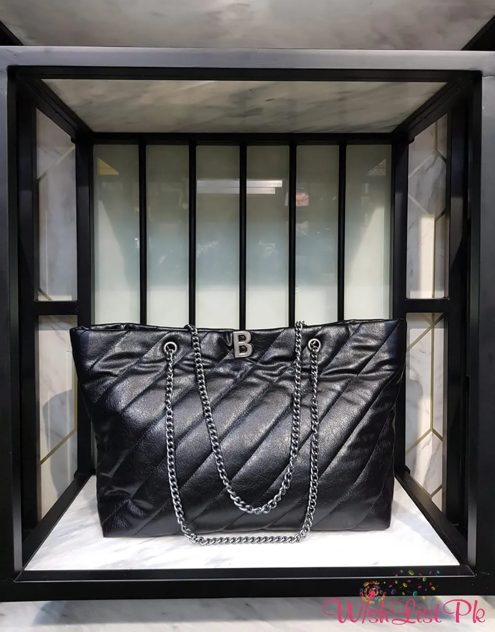 Balenciaga Crush Large Carry All Tote Bag Quilted