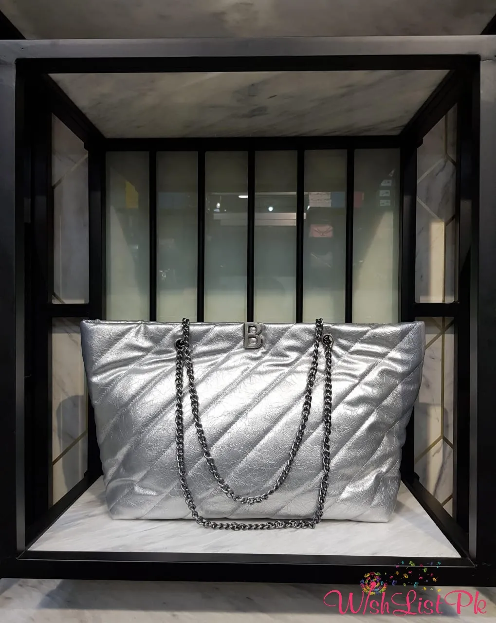 Balenciaga Crush Large Carry All Tote Bag Quilted