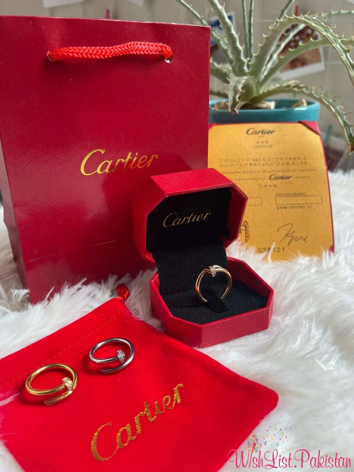 Cartier Nail Ring With Stones