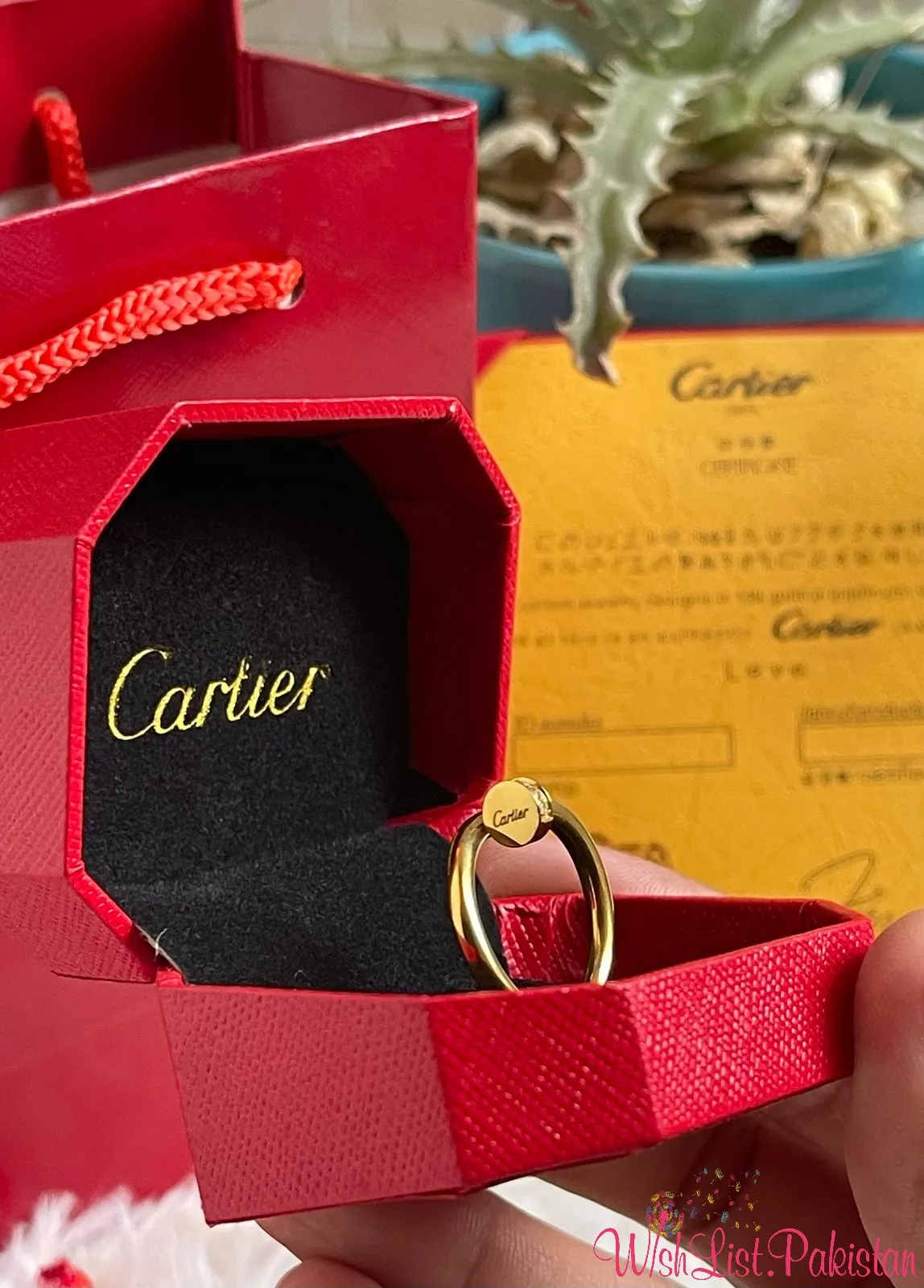 Cartier Nail Ring With Stones