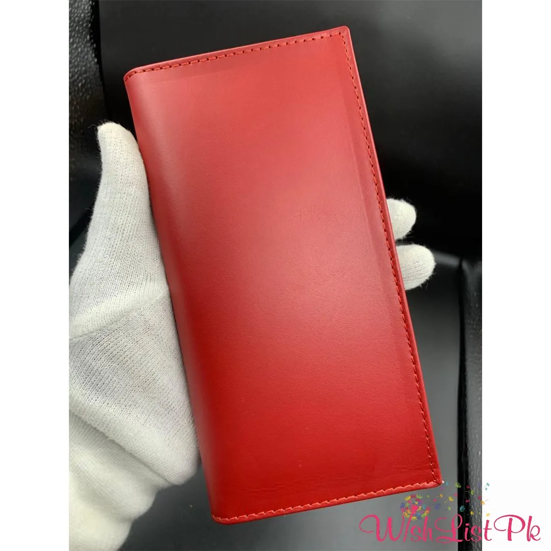Cow Leather Long Wallet