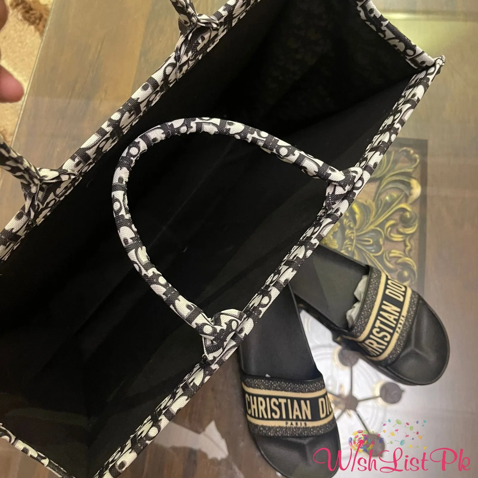 Dior Book Tote With Dior Slides