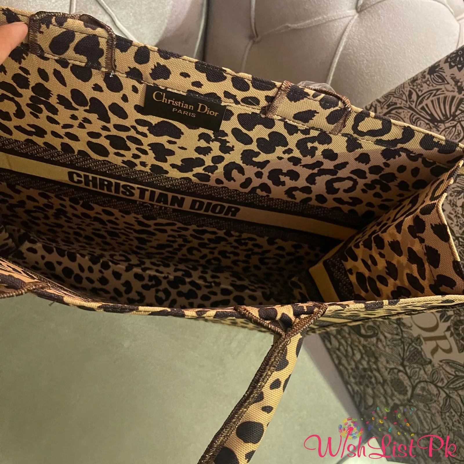 Dior Leopard Tote 