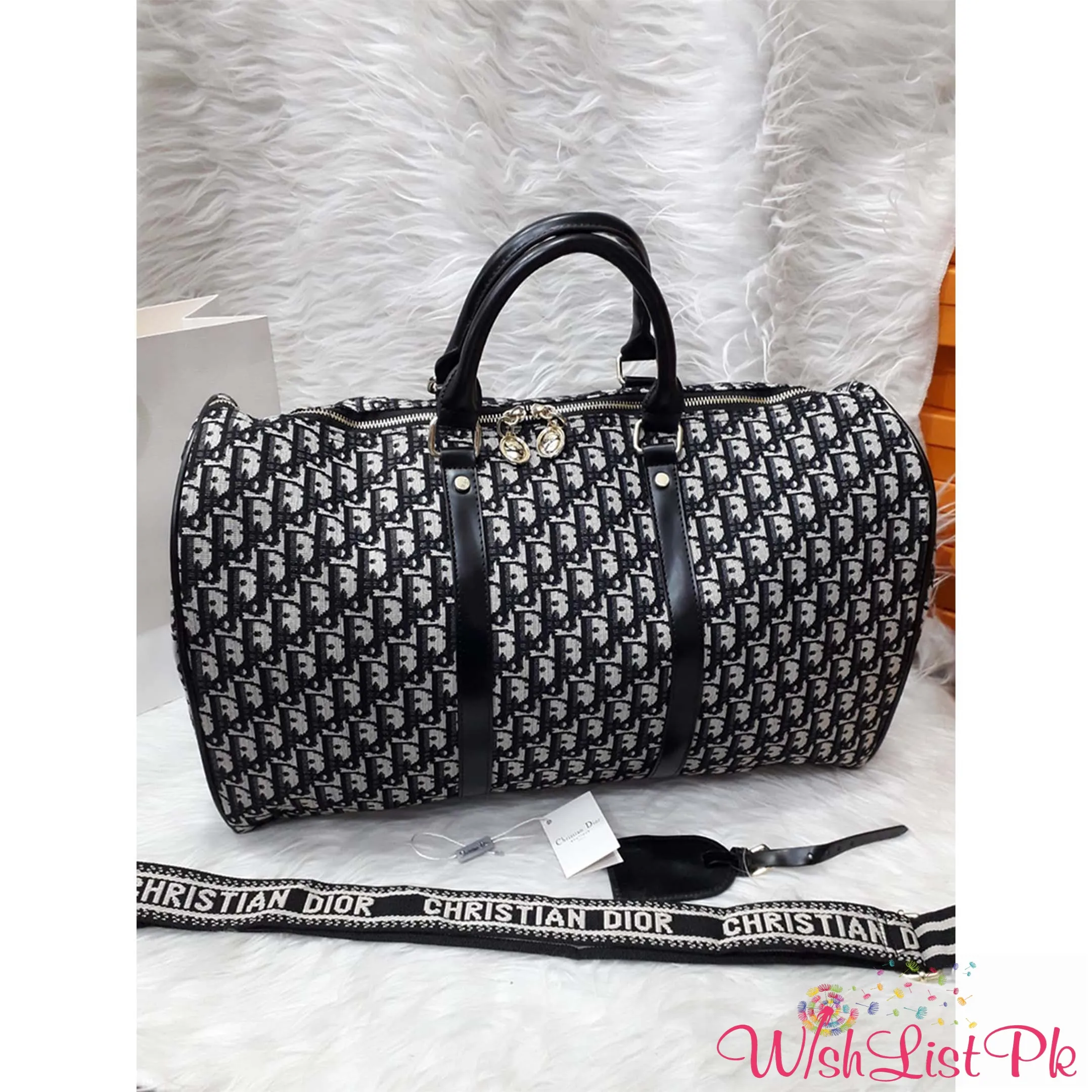 Dior Logo Pattern Travelling Bag