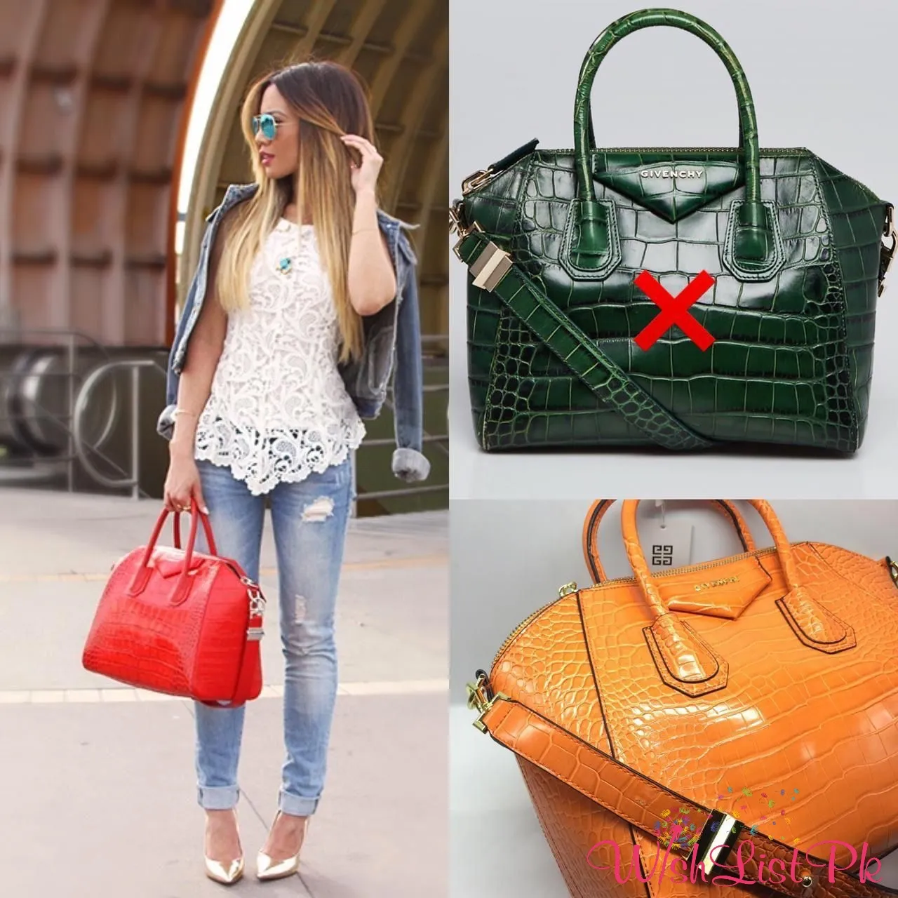 Givenchy Crocodile Pattern Bag