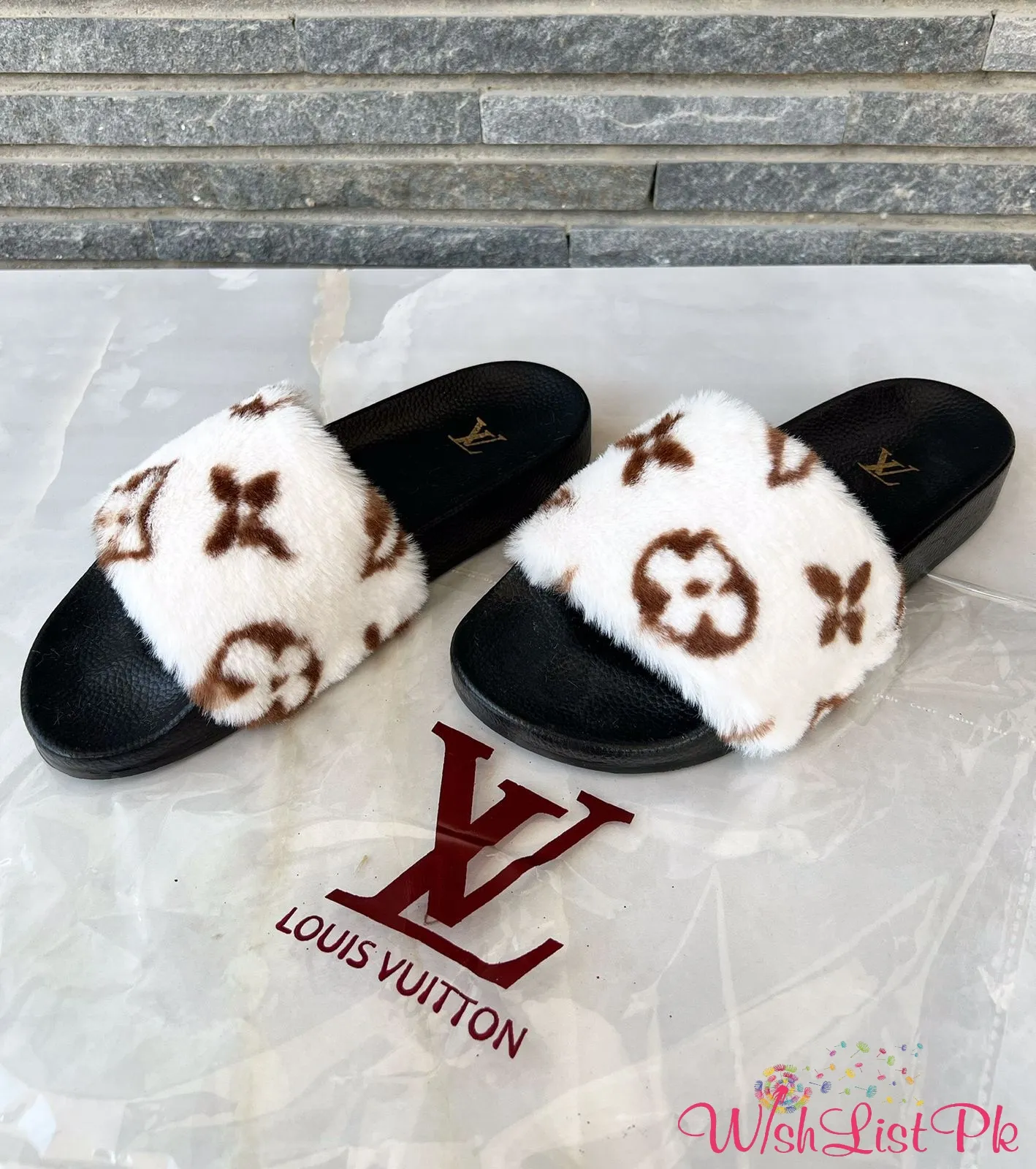 LV Furr Slippers 