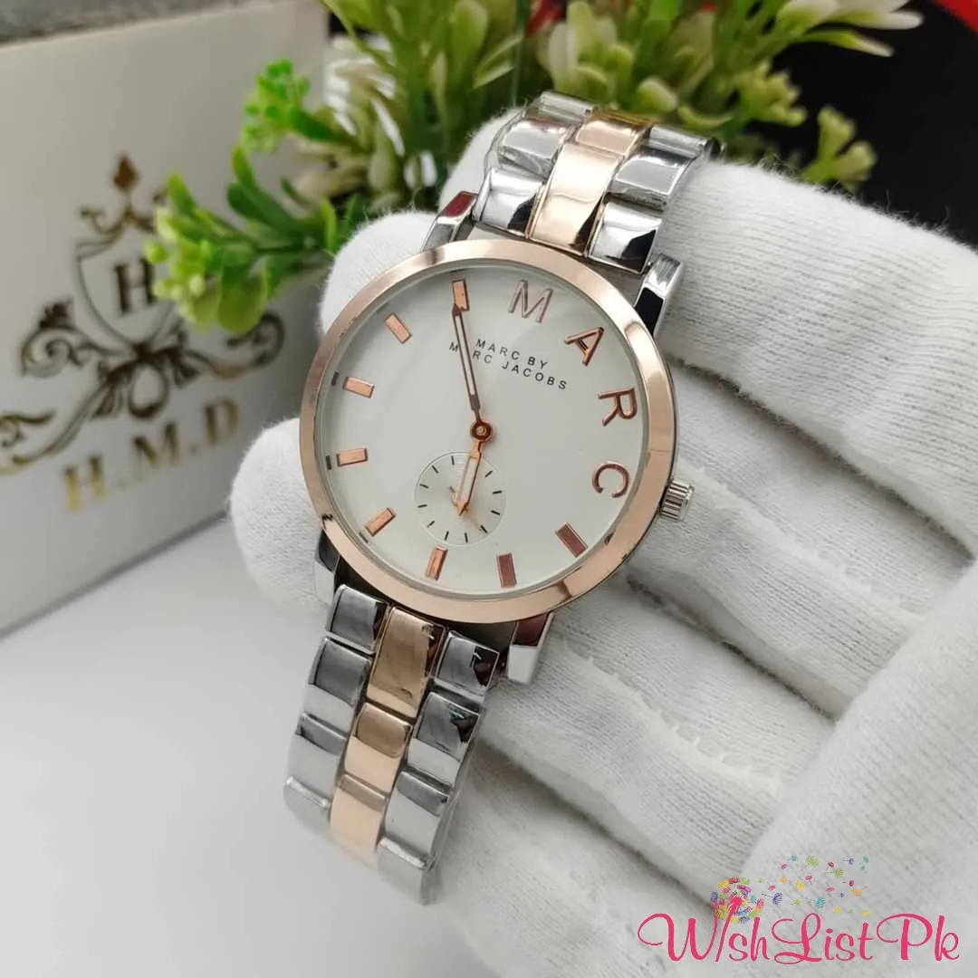 Mj Baker 2tone White Dial Watch