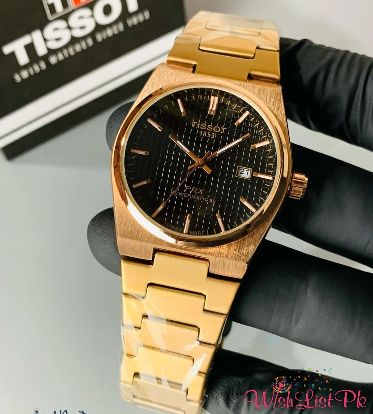 Tissot Prx Rose Gold Chain 