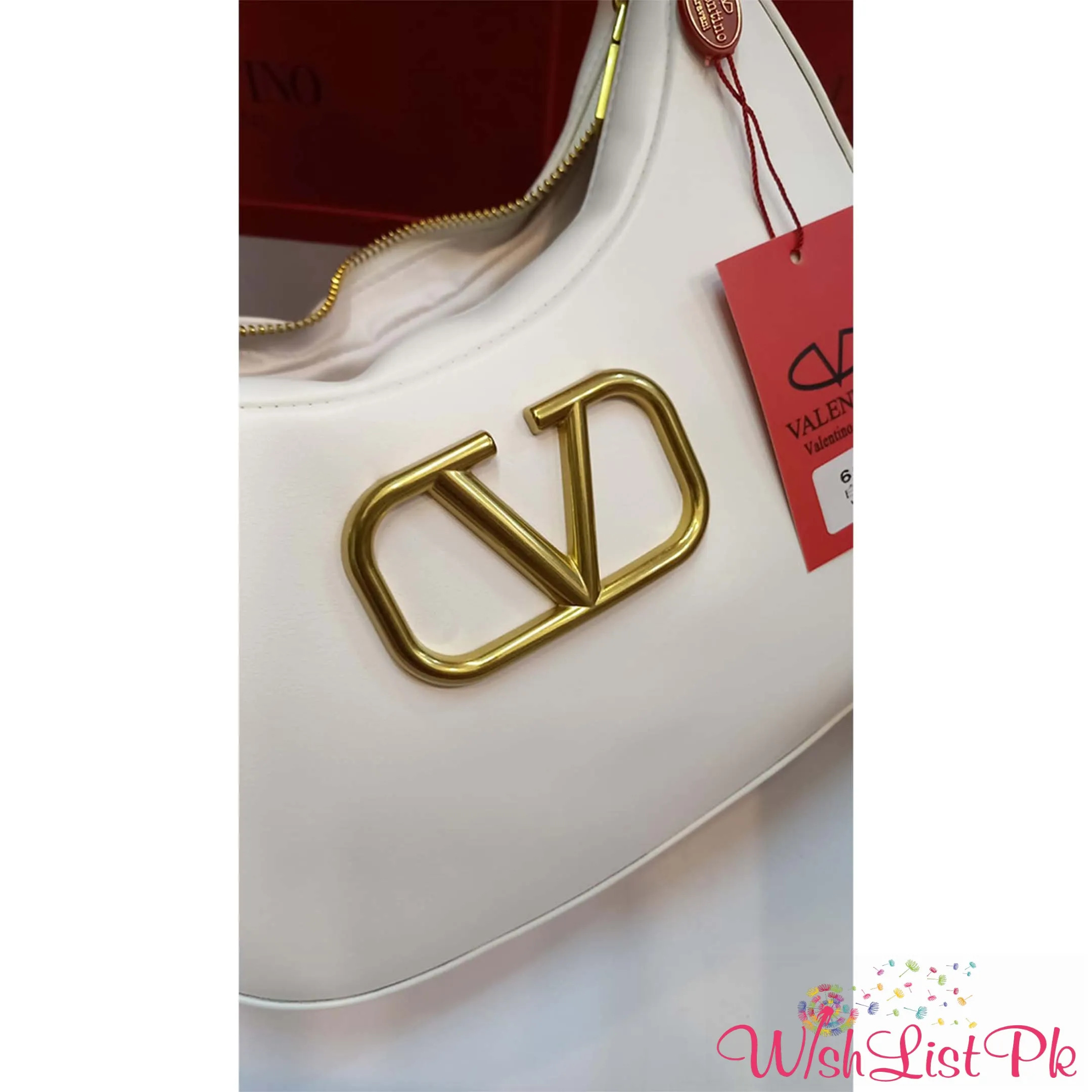 Valentino Garavani Stud Sign Leather Shoulder Bag