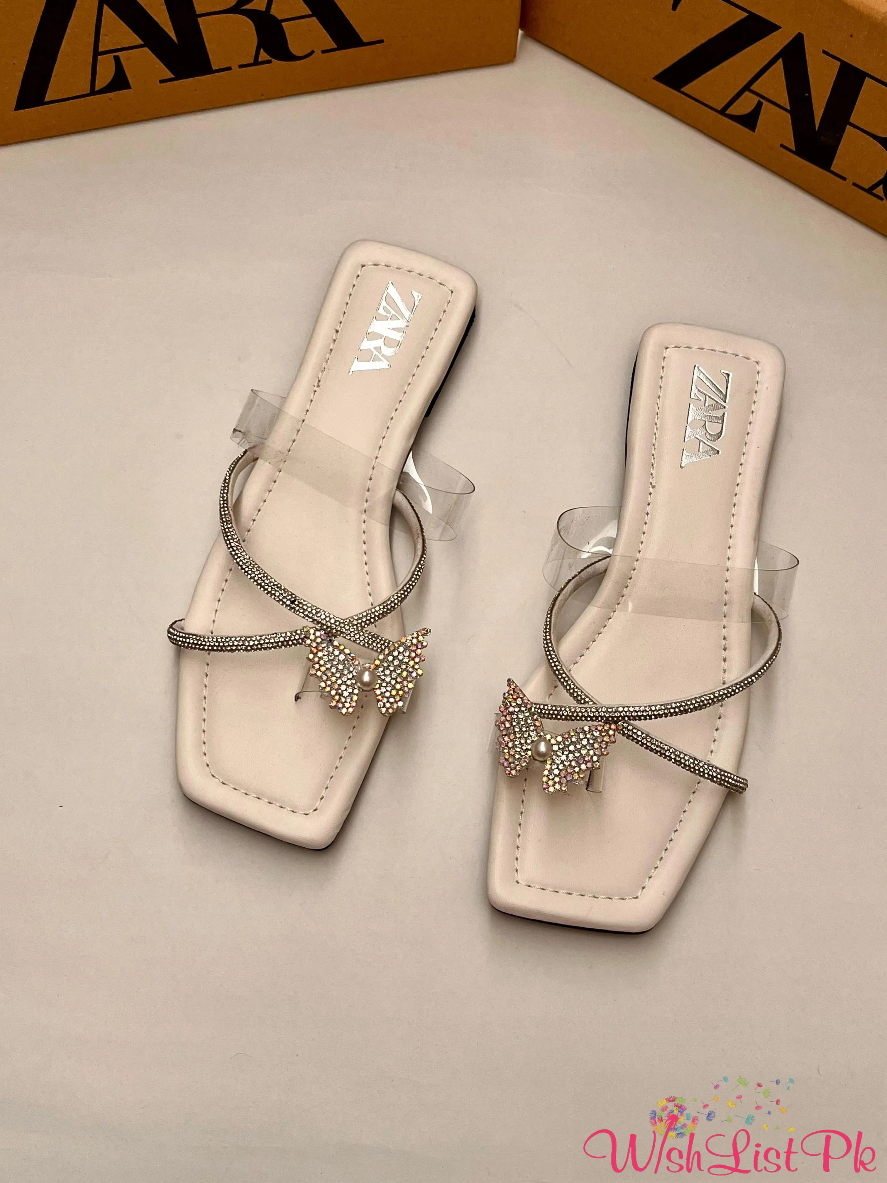 Zara Butterfly Slippers 