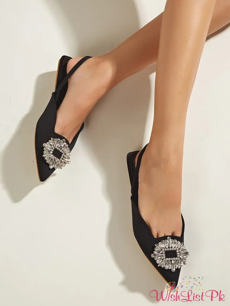 Zara Rhinestones Flats
